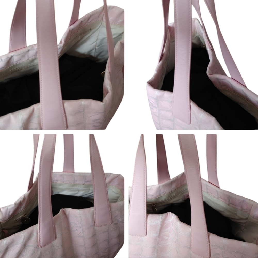 Chanel Pink Nylon CC Travel Ligne Tote Bag - Picture 12 of 16